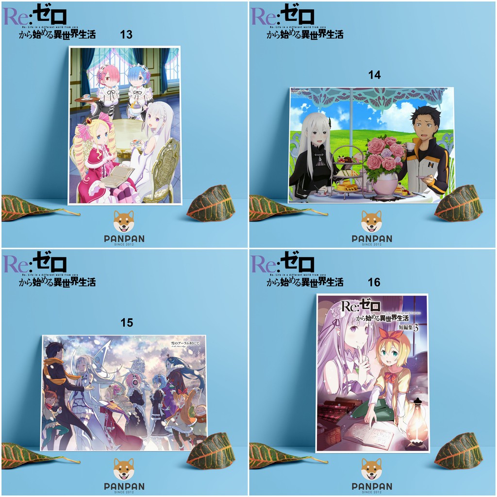 Postcard Cao Cấp - Poster Re:Zero (1)