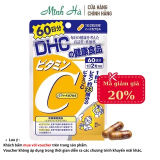 Viên uống Vitamin C DHC Nhật Bản hỗ trợ sáng da, giảm vết thâm