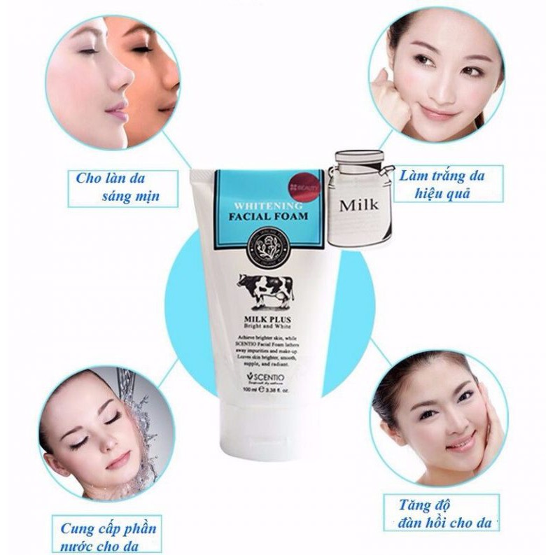 Sữa Rửa Mặt Bò Milk Plus Beauty Buffet Scentio 100ml