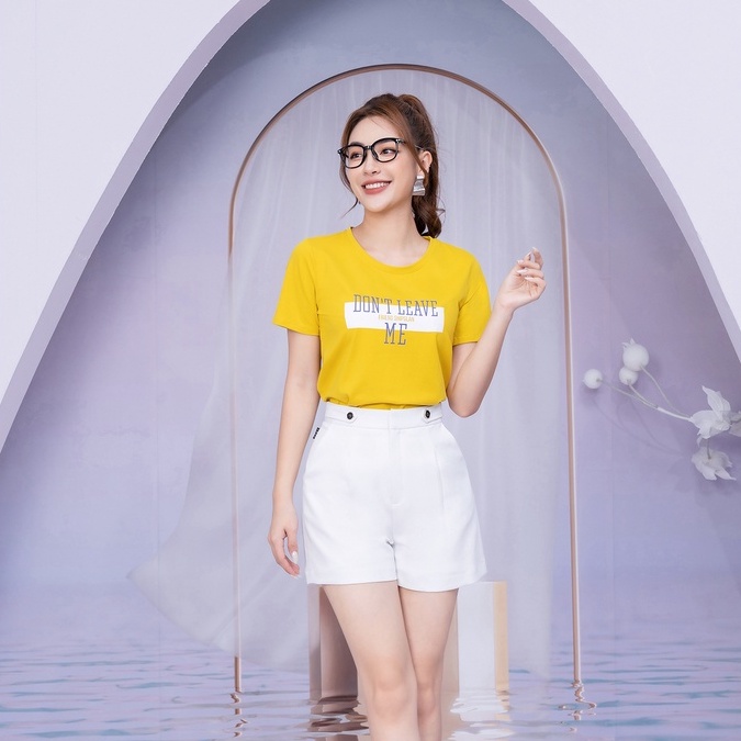 Áo phông in chữ Don't leave me chất liệu Cotton Compact form vừa LOZA - PT702118