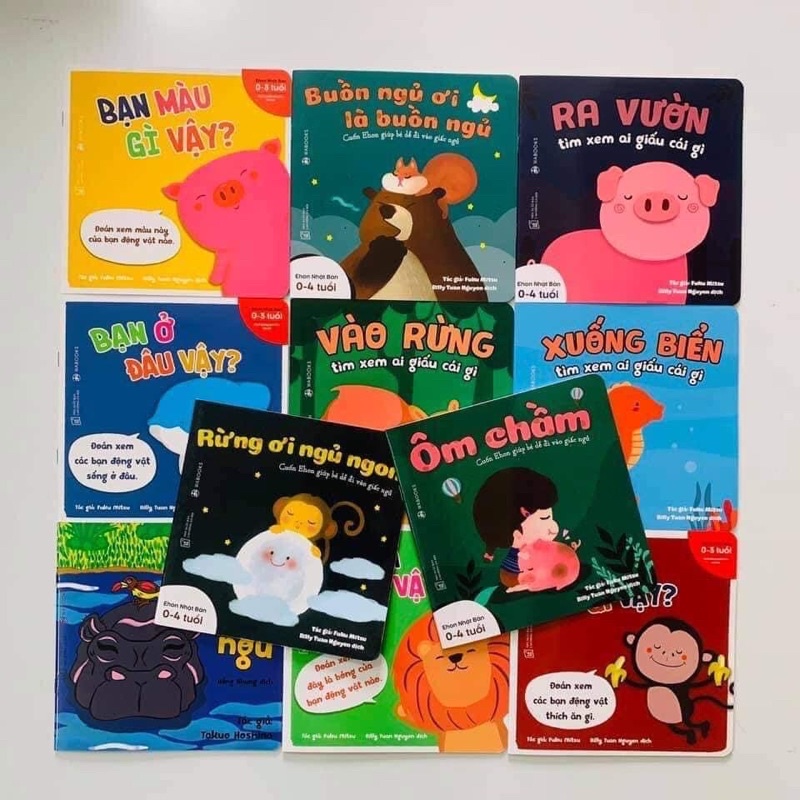 Ehon Nhật Bản - Rừng ơi ngủ ngon set 11q