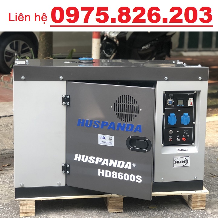 Máy Phát Điện Chạy Dầu 7Kw Huspanda HD8600S 2022, Chính Hãng, Miễn Ship