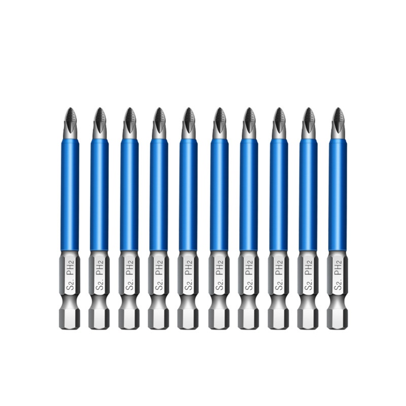 Bộ Mũi Khoan Tua Vít Phillips Đầu Lục Giác 1 4 Inch PH2 Phillips Hít Nam Châm Chống Trượt