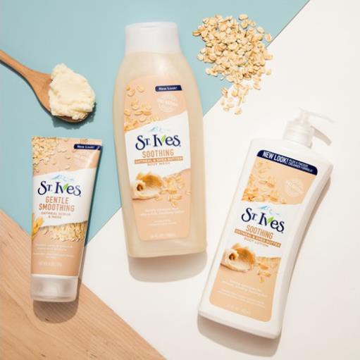 Sữa tắm dưỡng da St.Ives Yến Mạch và Bơ Soothing Oatmeal & Shea Butter 400ml | BigBuy360 - bigbuy360.vn