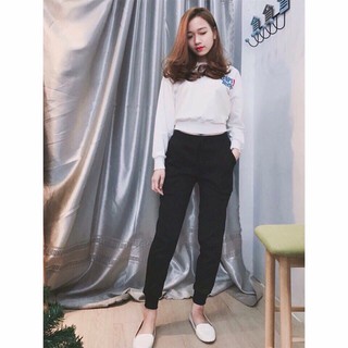 Quần Jogger len tăm Đen&Ghi&Xám-3 Size:S/M/L