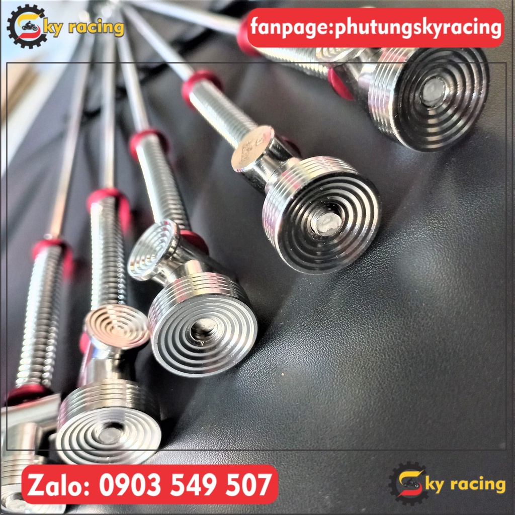 Đũa thắng inox 304 CNC gắn nhiều dòng xe DR, W, Fu led, Ws110 Si XC RS Ex10