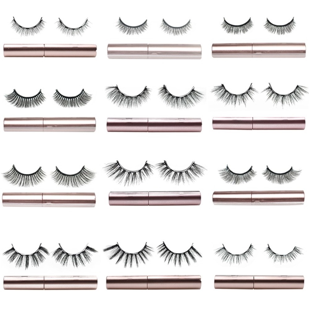 Bộ Lông Mi Giả Nam Châm 3D Tự Nhiên Kháng Nước Lâu Trôi BEAUTY GLAZED