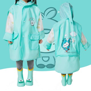 Bộ áo mưa và giày đi mưa POSEE QW2809 chống trượt cao bảo vệ toàn thân cho bé