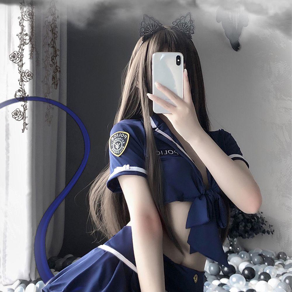 OCEANMAP Bộ Đồ Ngủ Áo Hai Dây Phối Chân Váy Ngắn Thời Trang Quyến Rũ Cho Nữ