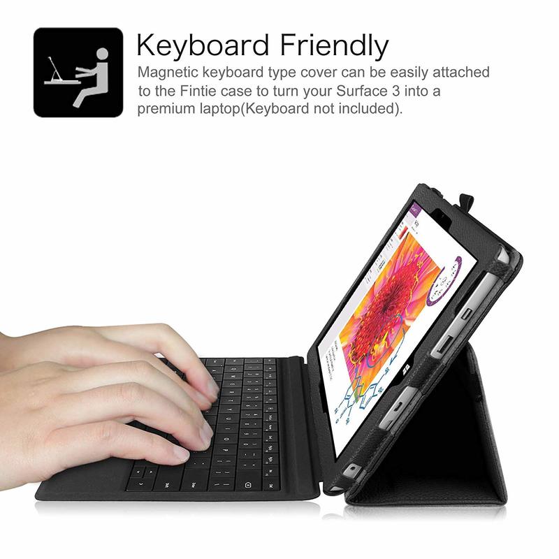 Bao da nắp lật dành cho Microsoft Surface 3 10.8"