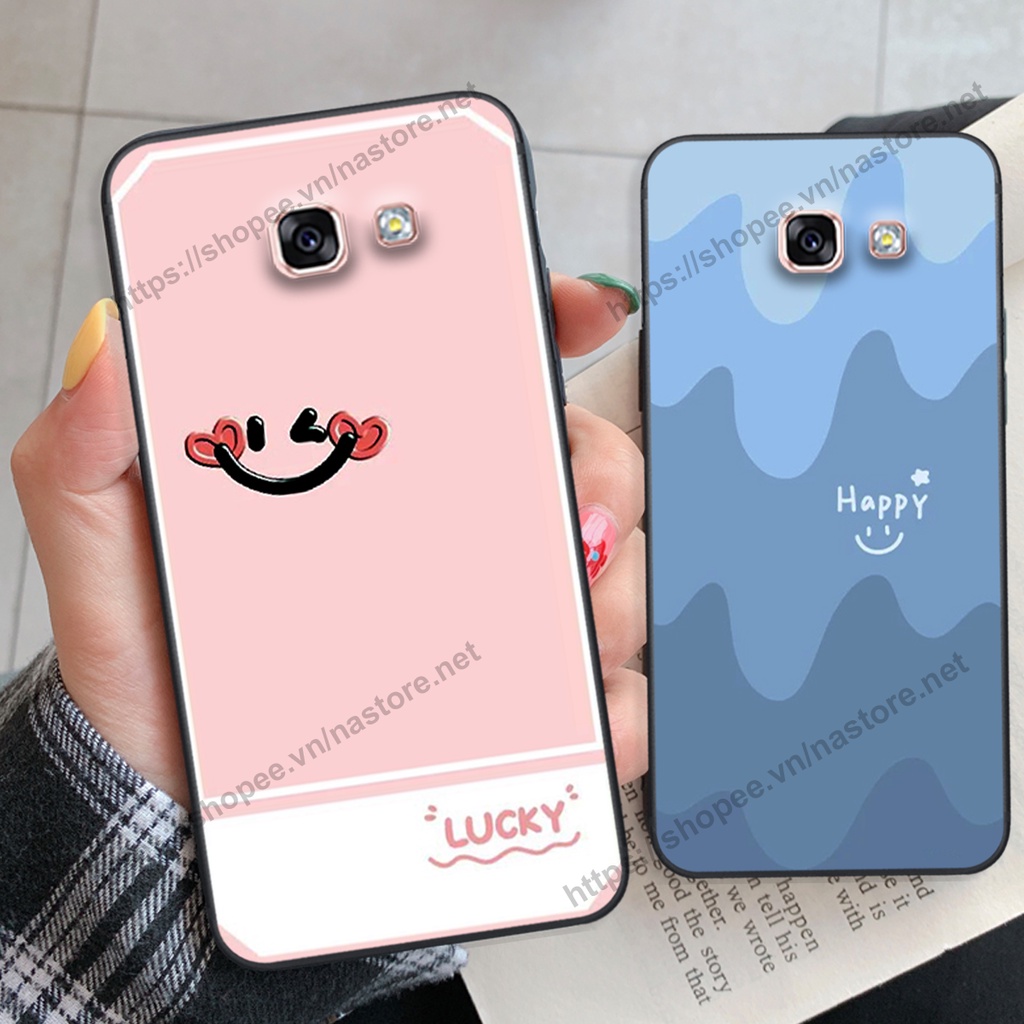 Ốp lưng Samsung A3 2017 / A5 2017 / A7 2017 mặt cười, họa tiết caro đơn giản đẹp cute