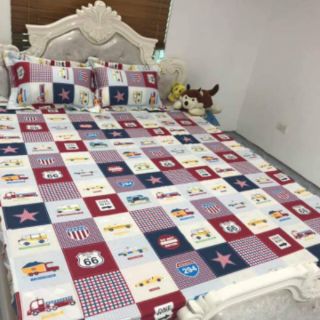BỘ CHĂN GA COTTON ELISE 1M8-2M MS 009