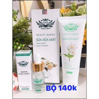 Sữa rửa mặt Beauty queen (tặng serum trụ mụn thâm)