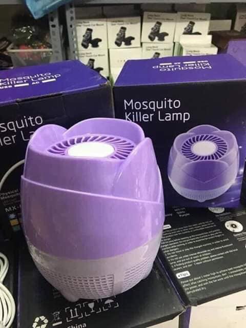 ĐÈN BẮT MUỖI KÈM ĐÈN NGỦ HÌNH HOA SEN TÍM CAO CẤP
