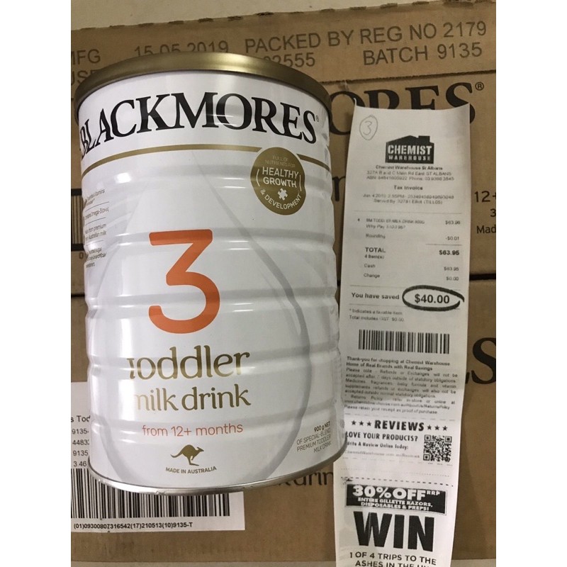 Sữa blackmores số 3 900gram