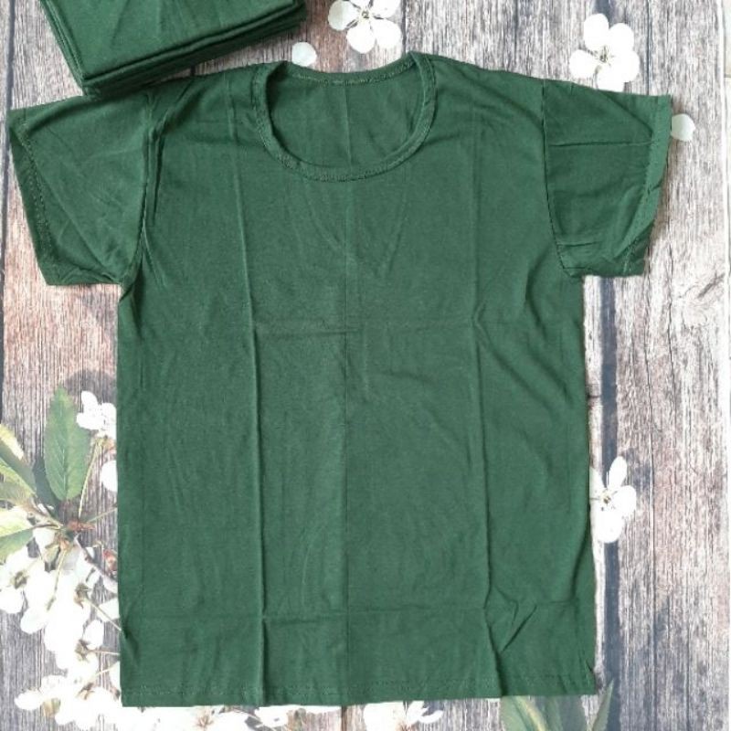 ÁO LÓT ( ÁO MAY Ô) MÀU XANH RÊU CỘC TAY( MÀU XANH BỘ ĐỘI) | BigBuy360 - bigbuy360.vn