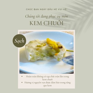 Kem Chuối Nước Cốt Dừa