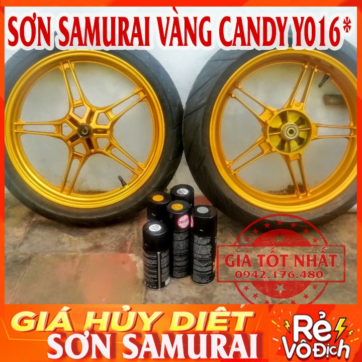 SƠN SAMURAI MÀU VÀNG CANDY Y016