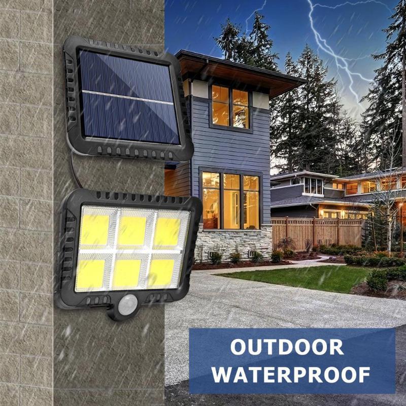 Đèn ngoài trời 160/150/128/100COB, solar light outdoor waterproof, 3 modes with remote controller