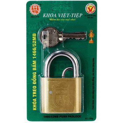Khóa treo đồng bấm Việt Tiệp 0152MB
