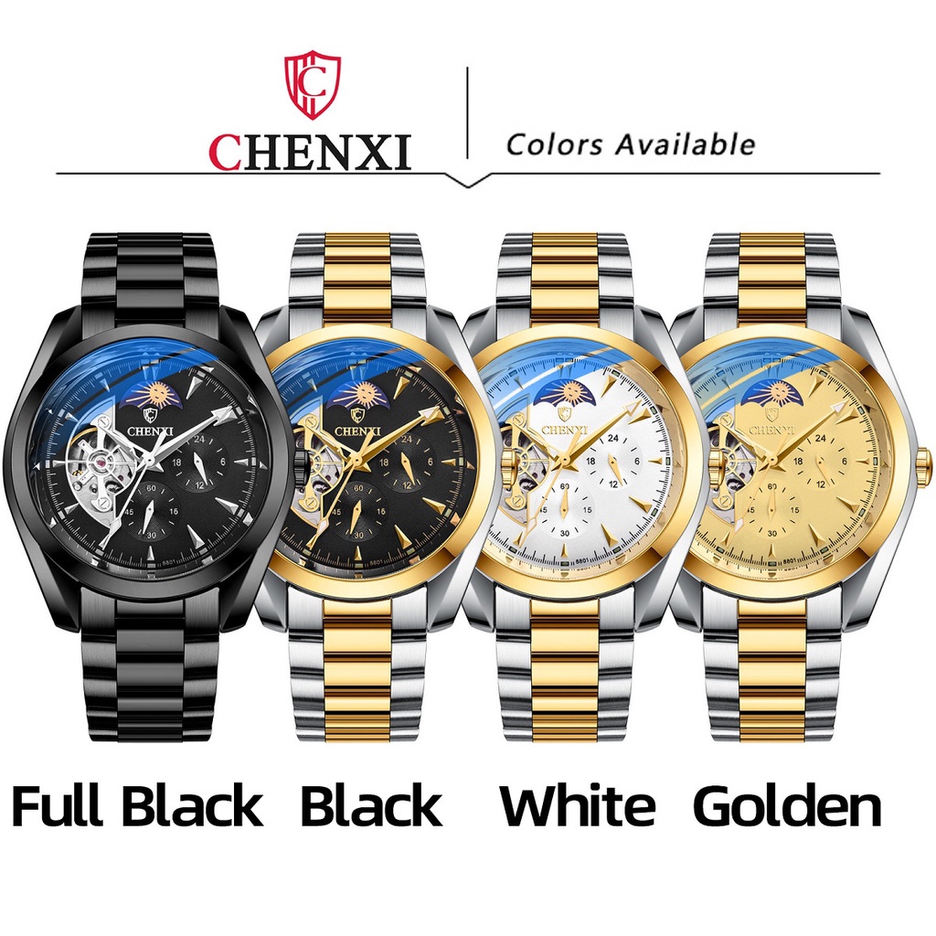 Đồng Hồ Cơ Tự Động Chexi Chống Thấm Nước Phong Cách Doanh Nhân Cho Nam