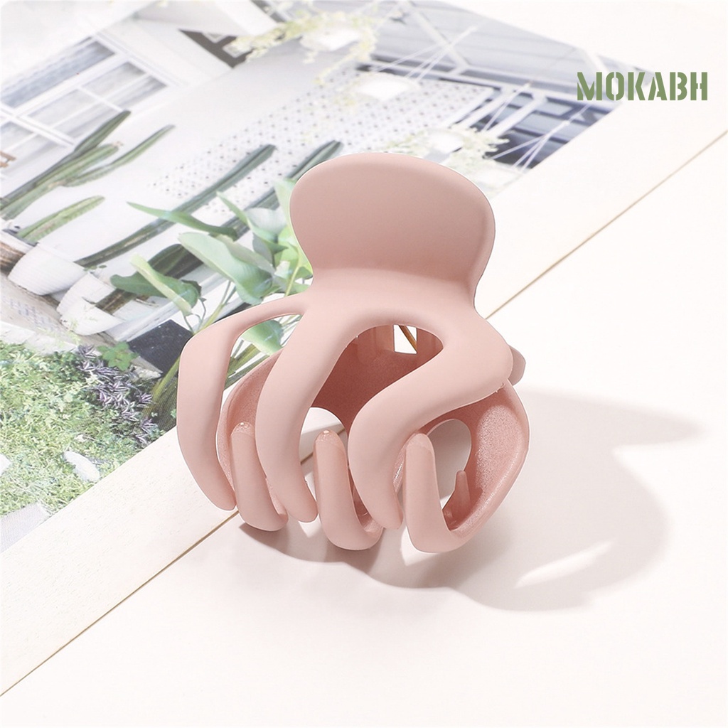 Kẹp Tóc Dạng Móng Vuốt Màu Trơn Đơn Giản Chống Trượt Chống Rơi