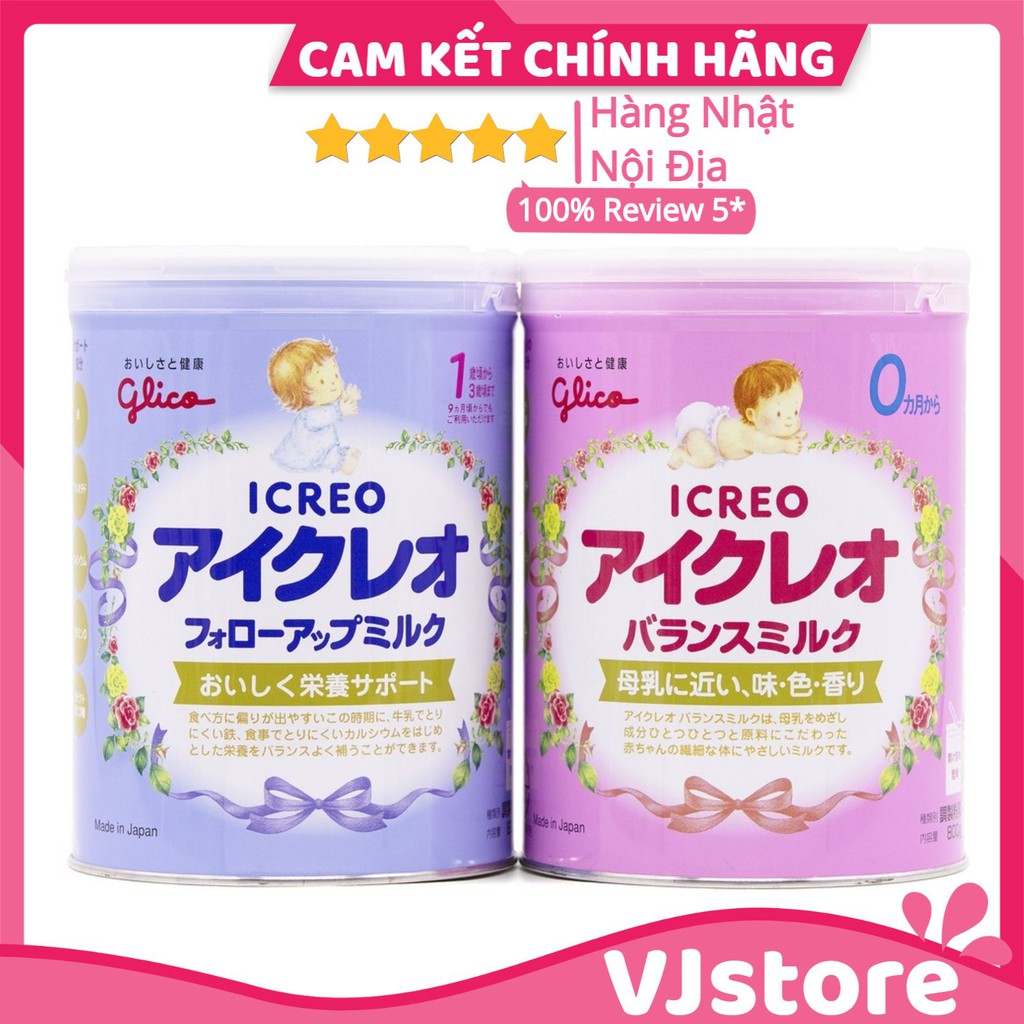 SỮA GLICO Icreo Số 0/Số 1 - 800g nội địa Nhật Cho bé