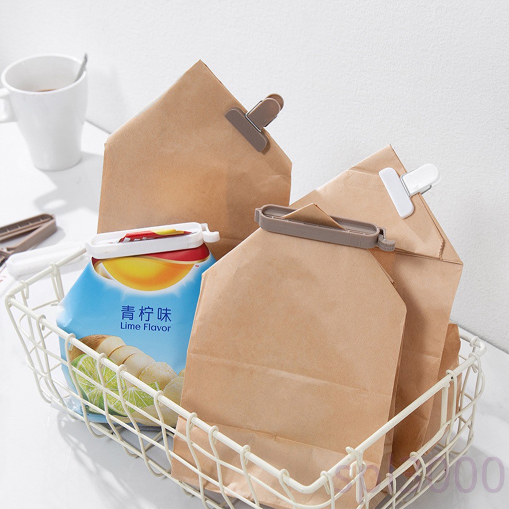 Set 8 kẹp miệng túi thực phẩm chất liệu nhựa
