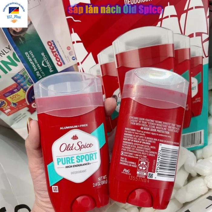 Lăn khử mùi / Lăn nách/ sáp lăn cao cấp Old Spice Pure Sport - hàng nội địa Mỹ - 85g
