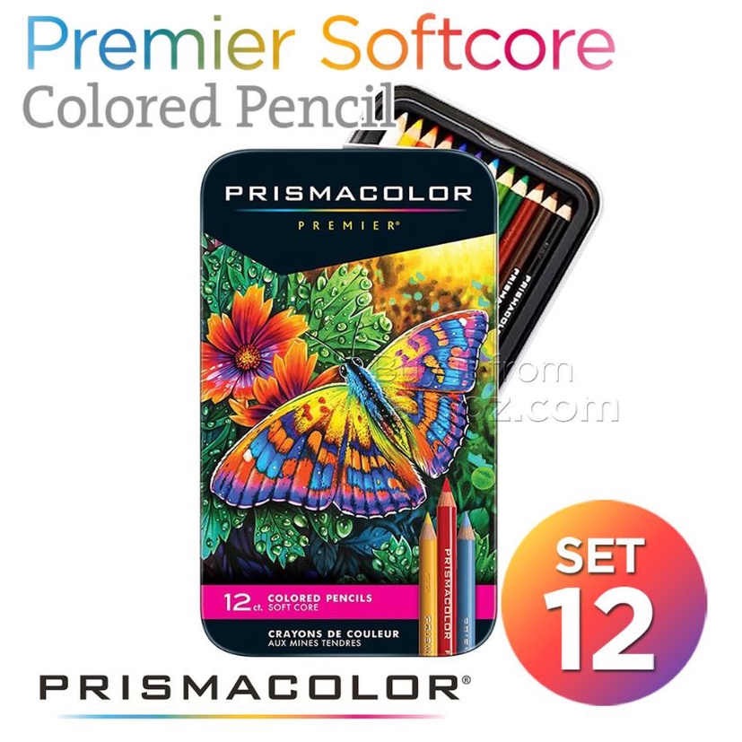 - Bộ 12 Cây Chì Màu PRISMACOLOR PREMIER , Hộp Thiếc