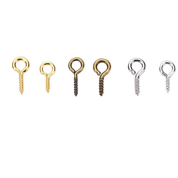 Set 200 móc làm đồ trang sức thủ công 4x8/5x10mm sử dụng tiện lợi