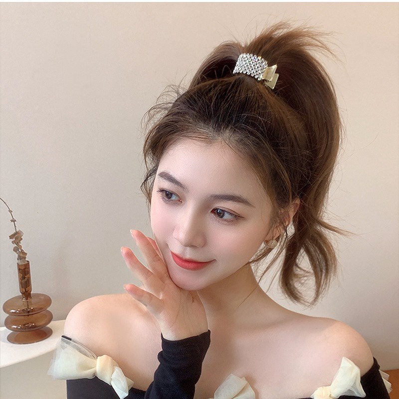 Kẹp Tóc Tạo Kiểu Đuôi Ngựa Phong Cách Hàn Quốc Thời Trang ( Dạng Tròn )