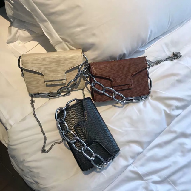 Túi kẹp nách phối dây xích hot trend (có ảnh thật) | BigBuy360 - bigbuy360.vn