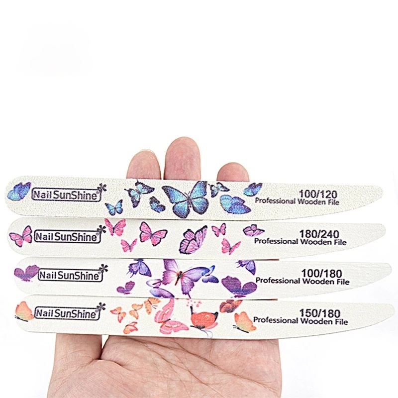 [Hàng mới về] Dũa móng 2 mặt 100/120/150/180/240 grit chuyên nghiệp