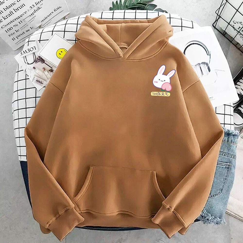 Áo hoodie nam nữ in logo Thỏ dễ thương HARIQUEEN