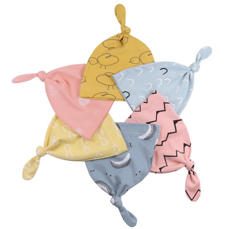 Mũ cotton mỏng cho bé 0-1 tuổi