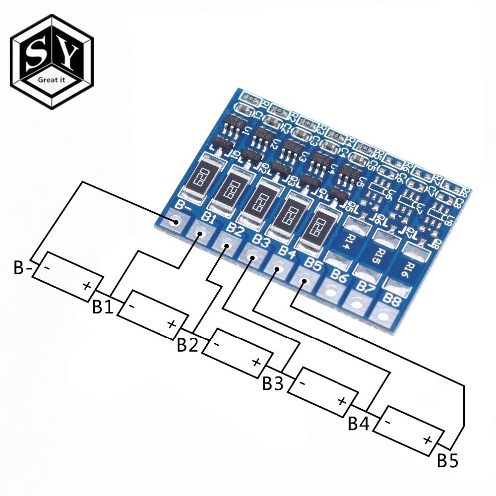Bảng Mạch Cân Bằng Bảo Vệ Toàn Diện 18650 3S 4S 5S 6S 7S 8S 21V 4.2v