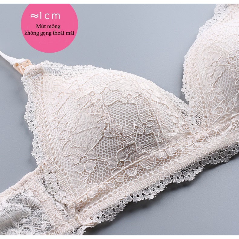 Áo ngực bầu và cho con bú sau sinh phối ren bra không gọng chống chảy xệ cao cấp lilyfashion thấm hút mồ hôi cho mẹ bầu