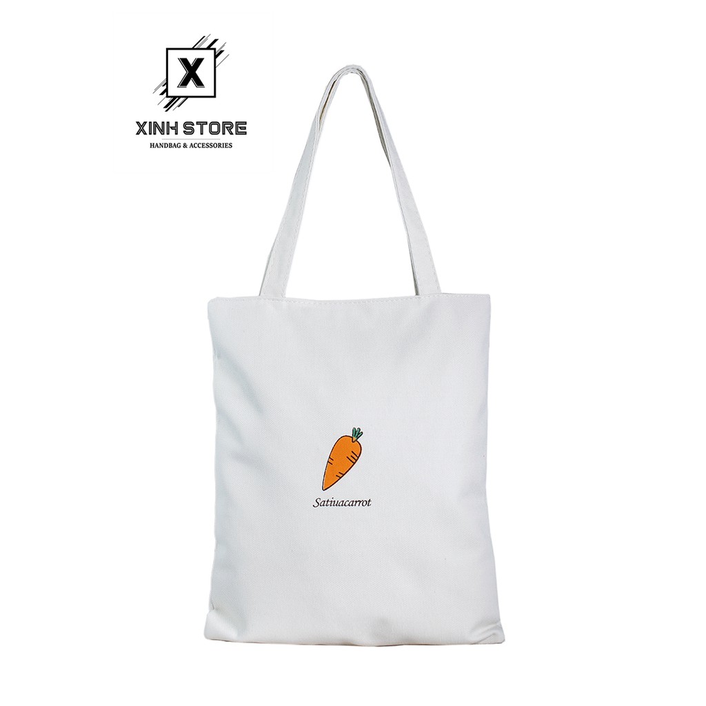 Túi Vải Đeo Vai Tote Bag Cô Gái Tóc Dài XinhStore | BigBuy360 - bigbuy360.vn