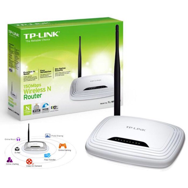 Bộ Phát Wifi Tplink 1 râu Kèm 30m dây[Ảnh Thật]