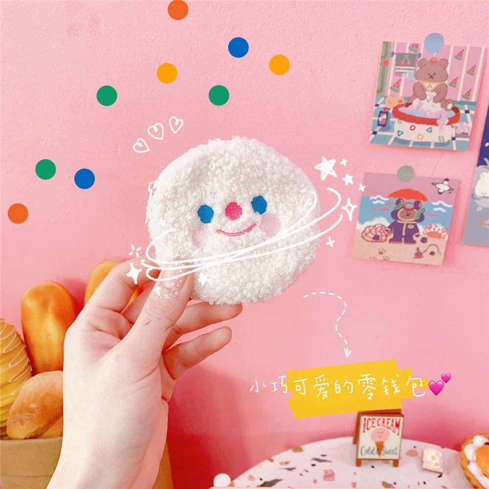 Ví Đựng Tiền Xu Có Khóa Kéo Họa Tiết Mặt Cười Dễ Thương
