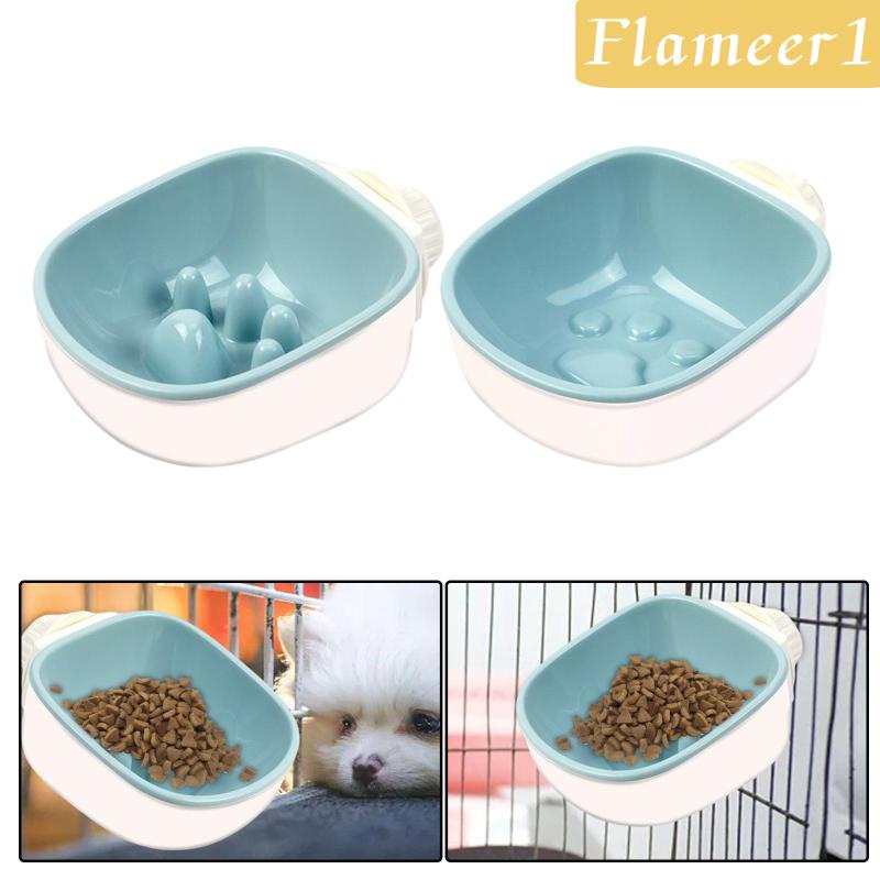 [Flameameer1] Bát Đựng Thức Ăn / Nước Uống Treo Lồng Cho Thú Cưng Chim Chó Mèo Guinea
