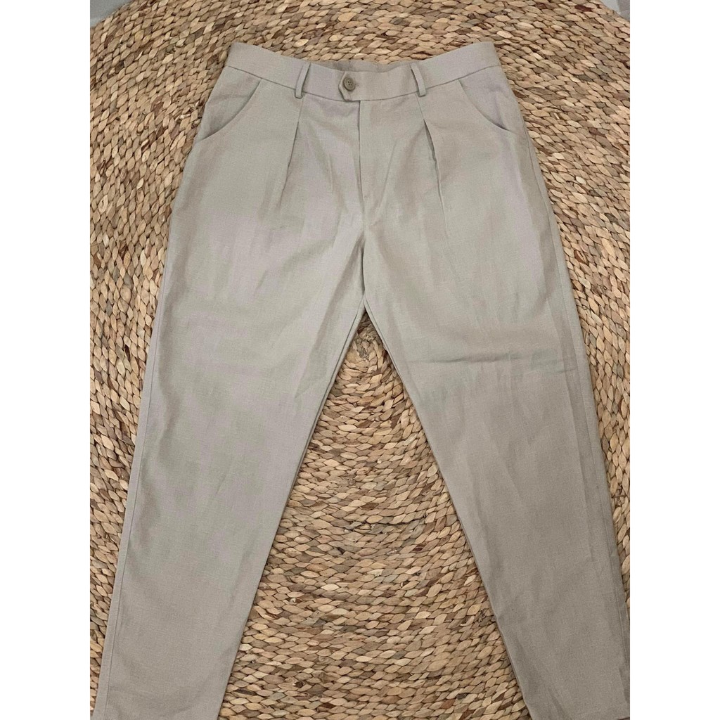 Quần Đũi Baggy Nam - Quần Tây Đũi