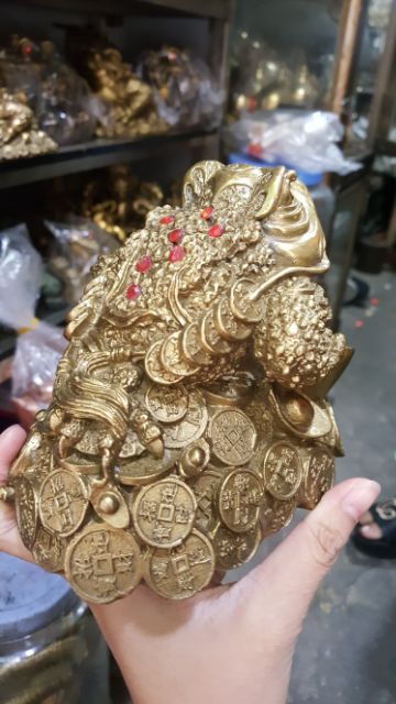 Cóc 3 Chân Thờ Thần Tài Bằng Đồng Nguyên Chất Cỡ To