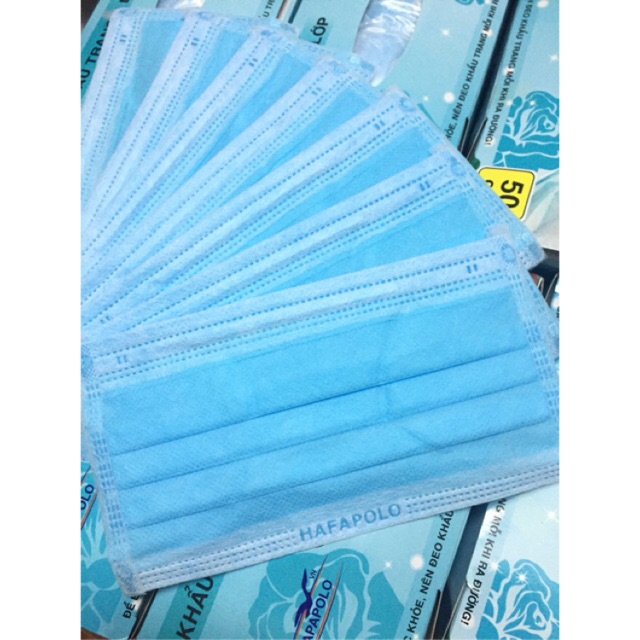 [50 chiếc] Khẩu trang y tế Hapapolo 4 lớp kháng khuẩn của người lớn 50 chiếc | BigBuy360 - bigbuy360.vn