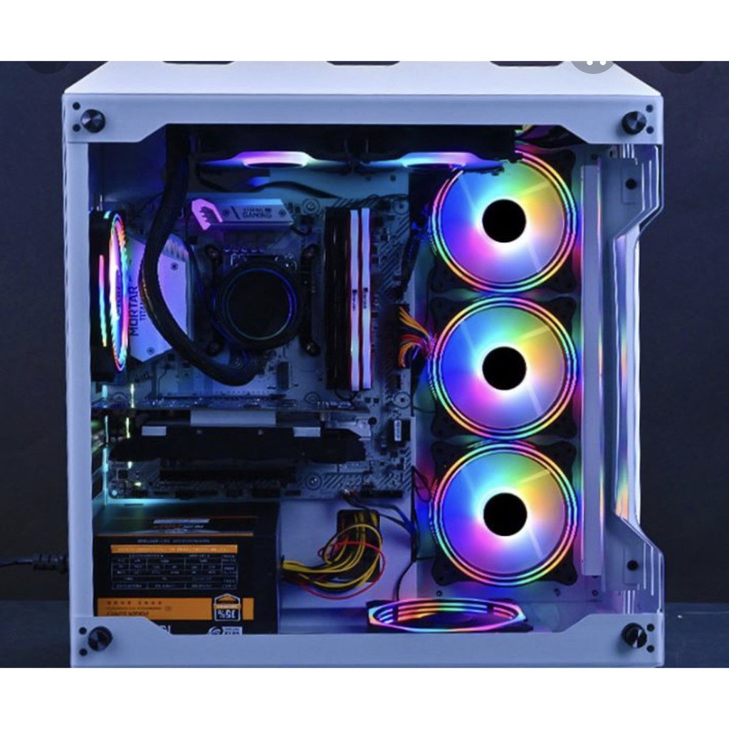 Quạt Tản Nhiệt, Fan Case Coolmoon M1.1 Led RGB - Không Cần Hub