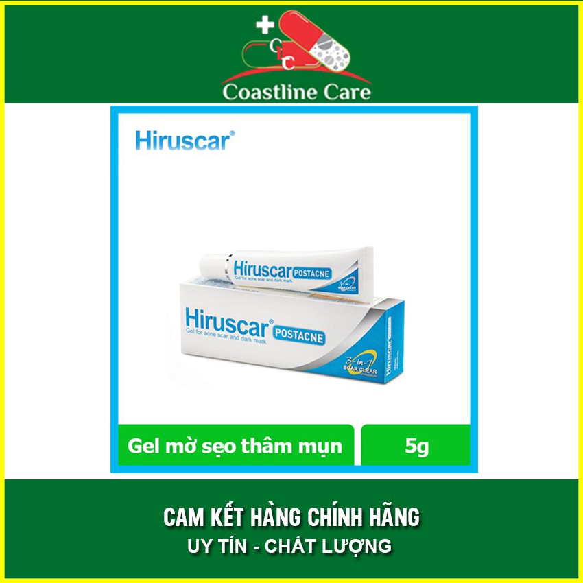 Hiruscar Post Acne gel 5g - Cải Thiện Mờ Sẹo - Coastlinecare Pharmacy