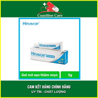 Hiruscar Post Acne gel 5g - Cải Thiện Mờ Sẹo - Coastlinecare Pharmacy