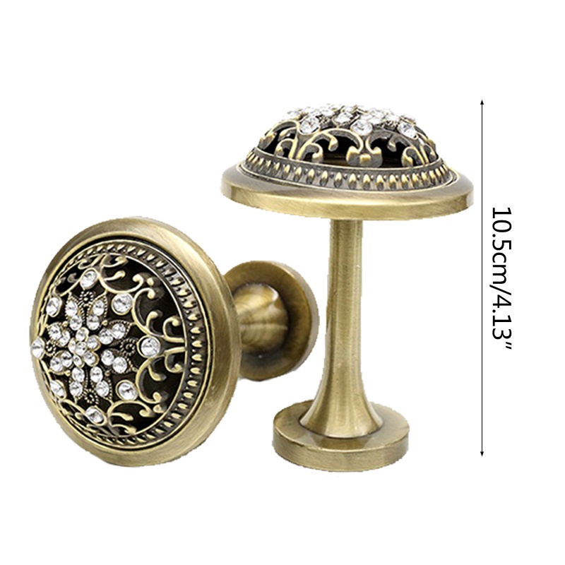 Set 2 Móc Treo Rèm Cửa Cổ Điển Kèm Ốc Vít Giá Đỡ