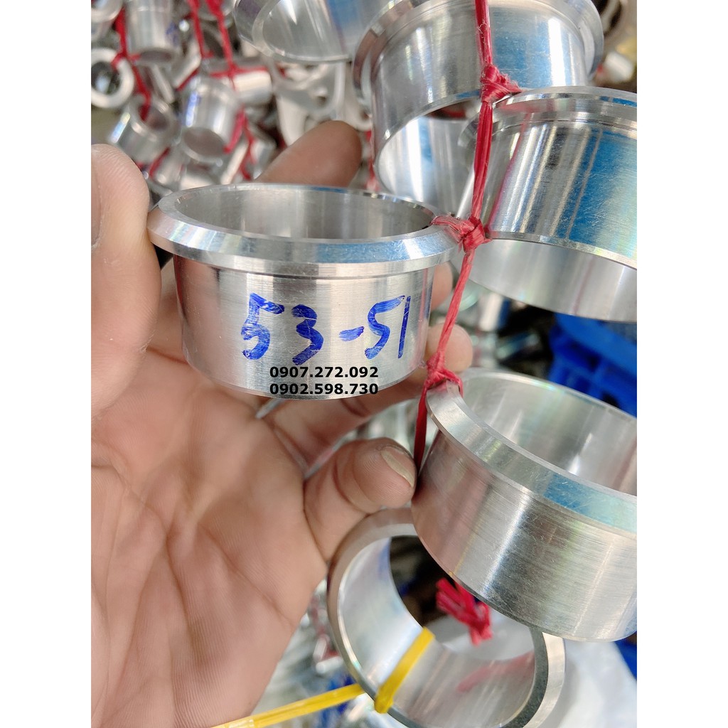 Adapter nhôm CNC 53mm xuống 51mm